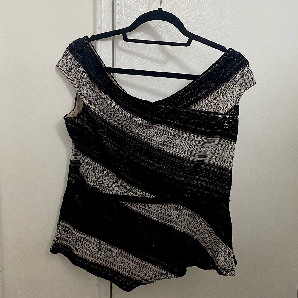 BCBG Lace Work Shirt